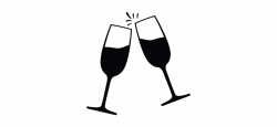 Graphic Free Stock Clipart Champagne Glass - Champagne Icon ...