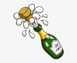 Free Popping Champagne Bottle Clip Art - Bottiglia Che Si ...