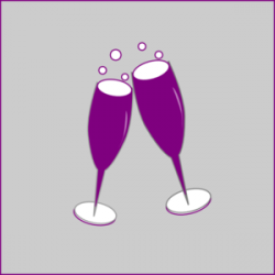 Champagne Glass Purple Clip Art at Clker.com - vector clip ...