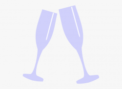 Glass Clipart Purple - Champagne Glasses Transparent Clipart ...