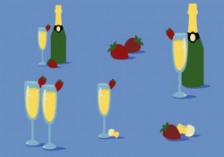 Strawberry Mimosa Vector - Download Free Vectors, Clipart ...