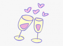 Champagne Clipart Cheer Drink - Valentines Day Clipart Wine ...