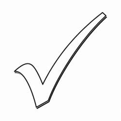 TAX CHECK MARK BW Clip Art - Get Started At ThatShirt!