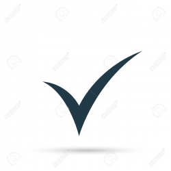 Black check mark icon. Tick symbol in black color » Clipart ...