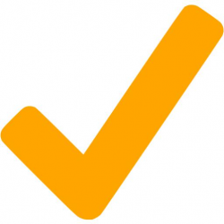 Orange checkmark icon - Free orange check mark icons