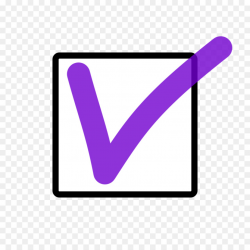 Check Mark Clipart clipart - Purple, Font, Line, transparent ...