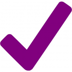 Purple checkmark icon - Free purple check mark icons
