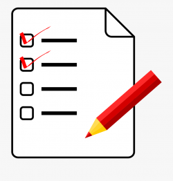 Paper And Pencil Clipart The Cliparts - Checklist Clip Art ...