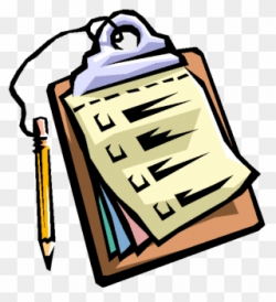 Checklist Image Clip Art - Clip Art Clip Board - Png ...