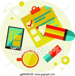 Vector Art - Checklist. Clipart Drawing gg69458106 - GoGraph