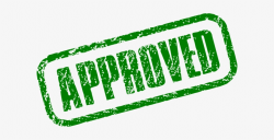 Green Tick Clipart Approval - Green Approved Stamp Png PNG ...