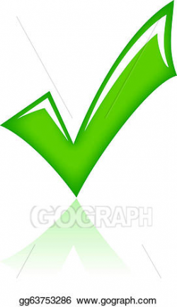 EPS Illustration - Vector green tick. Vector Clipart ...