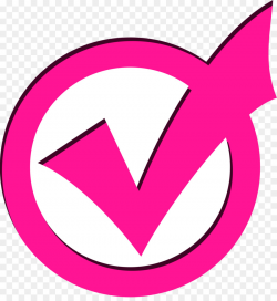 Check Mark Symbol clipart - Pink, Text, Purple, transparent ...