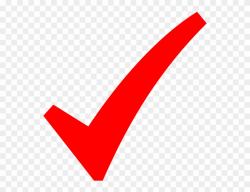 Check Mark Clip Art Red - Red Check Mark Vector - Png ...