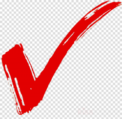 Red Check Mark clipart - Tick, Red, Line, transparent clip art