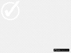 White Checkmark In Circle Clip art, Icon and SVG - SVG Clipart