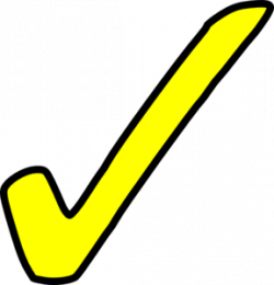 Bright Yellow Tick Clip Art at Clker.com - vector clip art ...