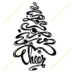 Megaphone Pictures Clip Art | Clipart 12235 Christmas Tree Cheer ...