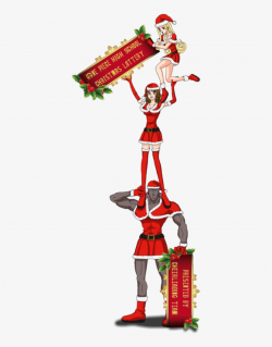 Christmas Cheer Clipart Png Transparent - Christmas Cheerleader ...