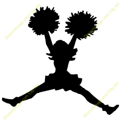 Cheerleader cheer jump clipart clipart kid - Cliparting.com