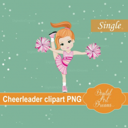 Cheerleader Clipart, Pink School Uniform, Sports Graphics, Football ...