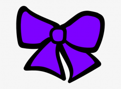 Purple Cheer Bow Clip Art PNG Image | Transparent PNG Free Download ...