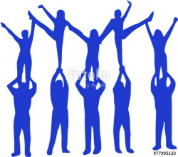 Cheerleading pyramid clipart 8 » Clipart Portal