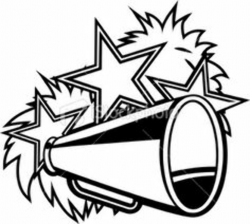 Cheer Megaphone Clipart Black And White | Clipart Panda - Free ...