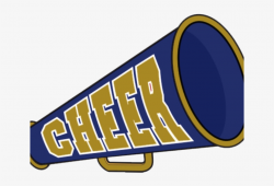 Cheerleader Megaphone Png Image Black And White Download - Blue And ...