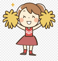 Clothes Clipart Cheerleader - Pom Pom Girl Dessin - Png Download ...