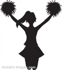 Silhouette of a Cheerleader | cheers | Cheerleading, Cheer banquet ...