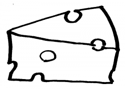 Cheese clipart black and white free images - WikiClipArt