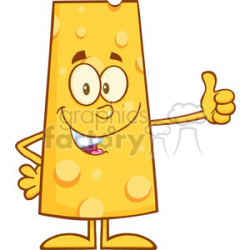8505 Royalty Free RF Clipart Illustration Cheese Cartoon Character Showing  Thumbs Up Vector Illustration Isolated On White clipart. Royalty-free ...