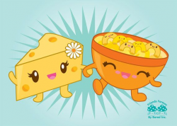 Mac & Cheese 5 x 7 Print by BoredInc on Etsy, $8.00 | Cute ...