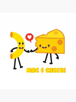 Funny Kawaii Cute Mac & Cheese Lovers | Art Board Print