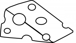 Cheese clipart silhouette, Cheese silhouette Transparent ...