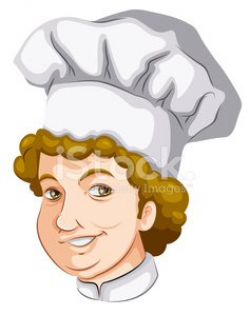 Head of A Curly Haired Chef premium clipart - ClipartLogo.com