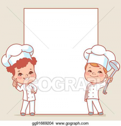 Vector Art - Little chefs. EPS clipart gg91669204 - GoGraph