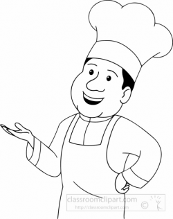 Black White Chef Clipart » Clipart Station