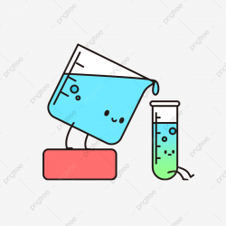 Cute Chemical Equipment Illustration, Cute Beakers ...