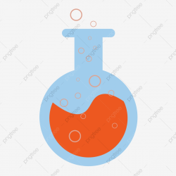 Light Blue Round Bottom Flask Cute Chemical Reagent ...