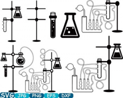 Science School SVG clipart Silhouette math education scientific Vinyl -349s