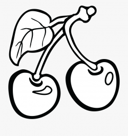 Top 55 Cherry Clip Art - Cherry Black And White #137606 ...