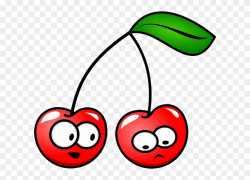 Cherry, Fruit, Leaf, Stem, Red, Happy, Unhappy, Faces ...