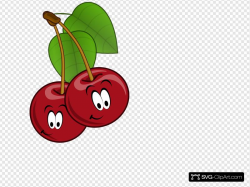 Happy Cherries Clip art, Icon and SVG - SVG Clipart