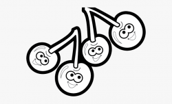 Cherry Clipart Happy - Happy Cherry Black And White Clip Art ...