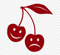 Cherry Clipart Happy - Sad Cherry - Png Download (#1074502 ...