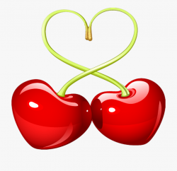 Free Pretty Things For You Clip Art Two Hearts One - Cherry ...