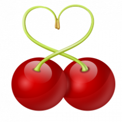 Cherries clipart heart, Cherries heart Transparent FREE for ...