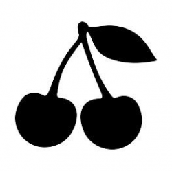 FREE SVG Cherry Silhouette | Silhouette portrait, Glitter ...
